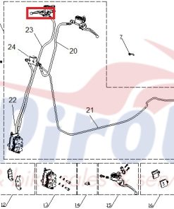 Alternative view of 3547243 Μανέτα Δεξιά Cargo125 Evo E5