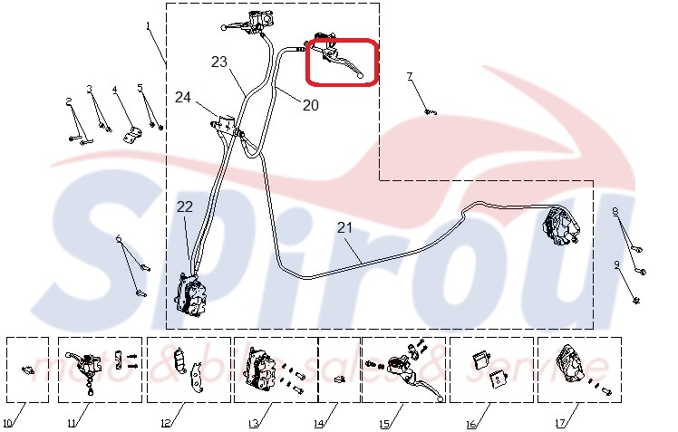 3547244 Μανέτα Αριστερή Cargo125 Evo E5 - Image 2