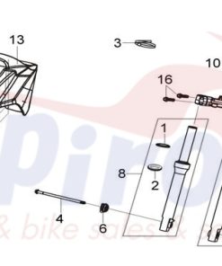 Alternative view of 91255-B08-009-M1  Τσιμούχα Μπουκάλας Πιρουνιού Εσωτερική Combiz125-HD125/200