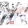 51400-XV1-000-K Καλάμι Δεξιό Πλήρες Μαύρο Fiddle125 E5 - Image 2