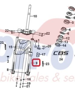 51500-XRE-000-K Καλάμι Αριστερό Πλήρες Μαύρο ST125 E5