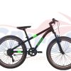 23359 Ποδήλατο 24'' MTB Alpina 7 Ταχυτήτων Ανδρικό Small Μαύρο-Πράσινο