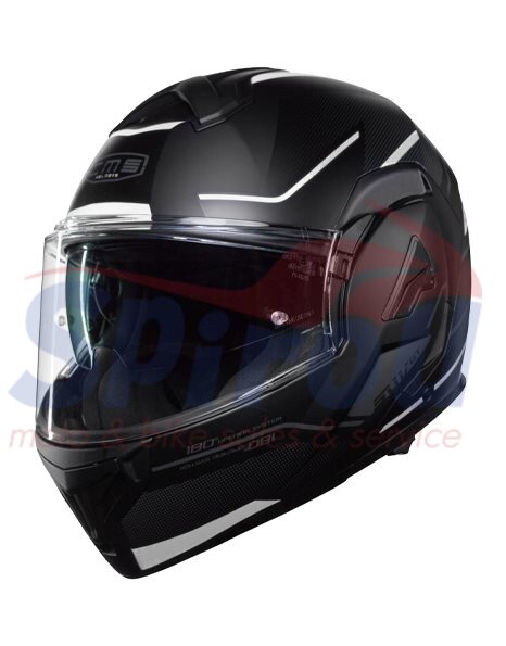 HSUVGTRPWHTXL Κράνος Cms Suv GT Touring Pro Μαύρο-Λευκό X-Large