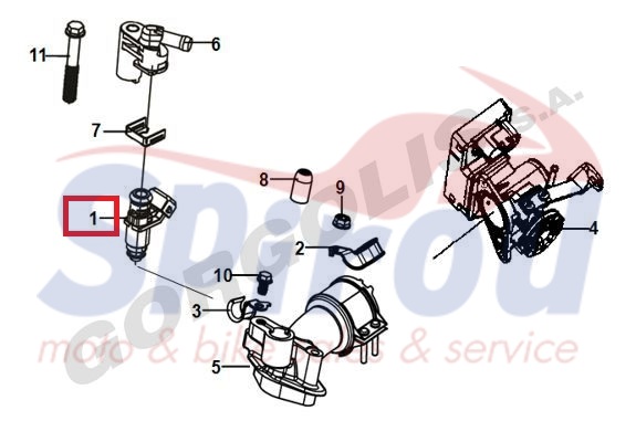 06414-HKK-000 Μπέκ Ψεκασμού SR-ST125/200 E4/E5 - Image 2
