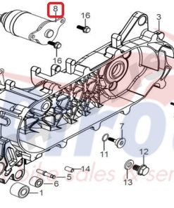 Alternative view of 31200-AWA-000 Μίζα Πλήρης SR50-ST50 E5