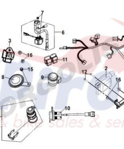35010-XRE-000 Κλειδαριές Σετ ST125 E5