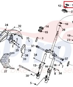 50306-M9Q-000-XS Παξιμάδι Κόντρα Ποτηριών	SR125-ST200-ADX300-Cruisym300