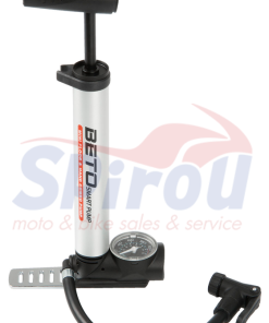 7136 Τρόμπα Δαπέδου Beto Mini Μαύρη-Ασημί