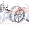 VHC997-183001-0250 Ατέρμονας Κοντέρ Δισκόφρενο Μαύρος Dy-Sprinter50/125 E4-E5