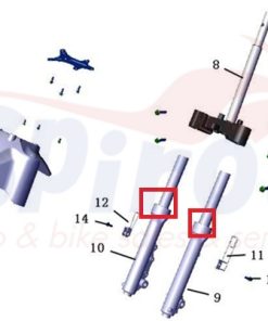 TI0048-14310 Τσιμούχα Μπουκάλας Πιρουνιού Εσωτερική [33x46x11] Cargo125 E5