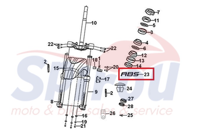 87140-ZAG-000-T2 Αυτοκόλλητο 'ABS' Φτερού Μαύρο Sym