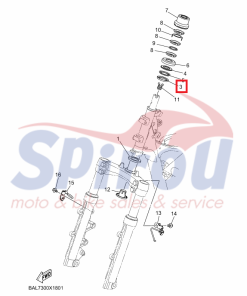 4RT-F3412-10 Ποτήρι Τιμονιού Nmax125/155
