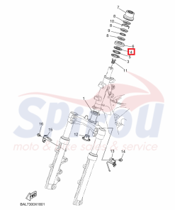 4RT-F3411-10 Ποτήρι Τιμονιού Nmax125/155
