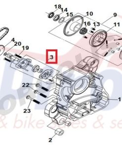15100-MA1-000 Τρόμπα Λαδιού Πλήρης JetX125 E5-Jet14 125 E5