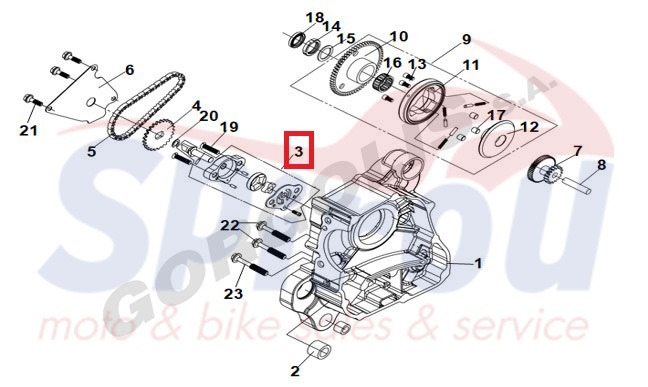 15100-MA1-000 Τρόμπα Λαδιού Πλήρης JetX125 E5-Jet14 125 E5