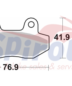 Alternative view of 23703 Τακάκια SBS 200HF Maxi Scooter [FA086]
