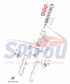 90179-25810 Παξιμάδι Πιρουνιού Nmax125/155