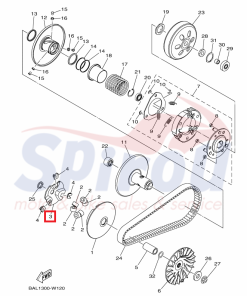 2DP-E7623-10	Καπάκι Βάσης Μπίλιας Nmax125[21-26]